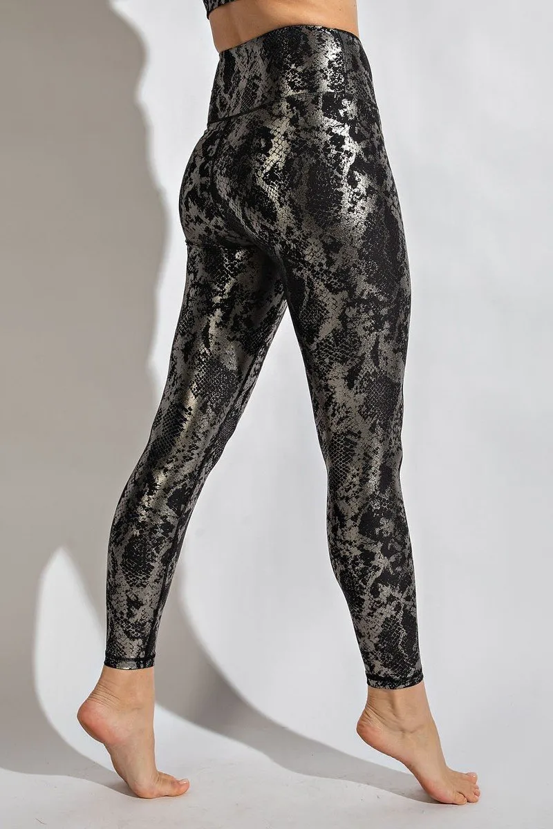 Athleisure Pants | Black & Silver