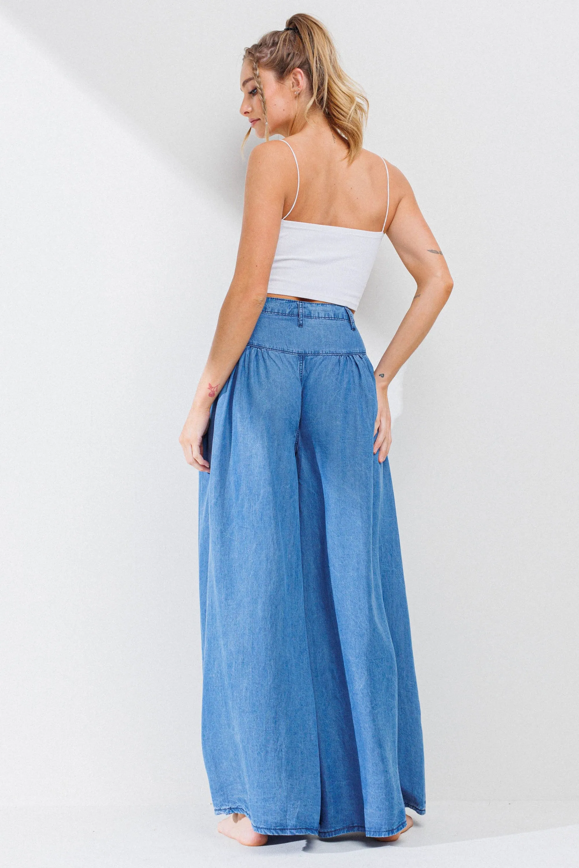 Chambray Pants