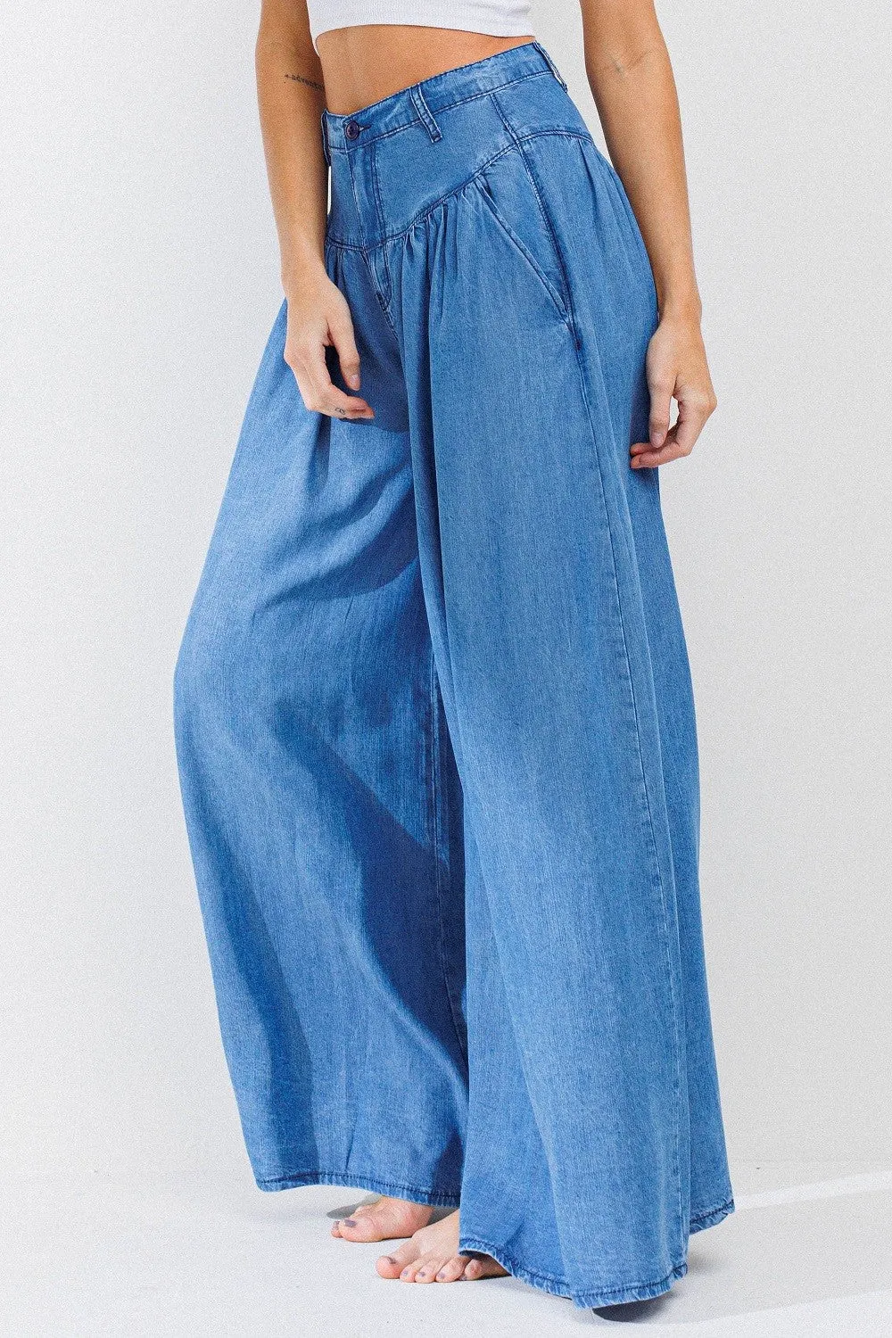 Chambray Pants