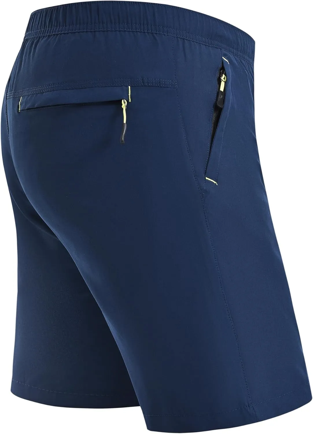 Rapoo Men's Athletic Shorts 7 Inch Inseam Water Resistant Lightweight Quick Dry Workout Shorts with Zipper Pockets