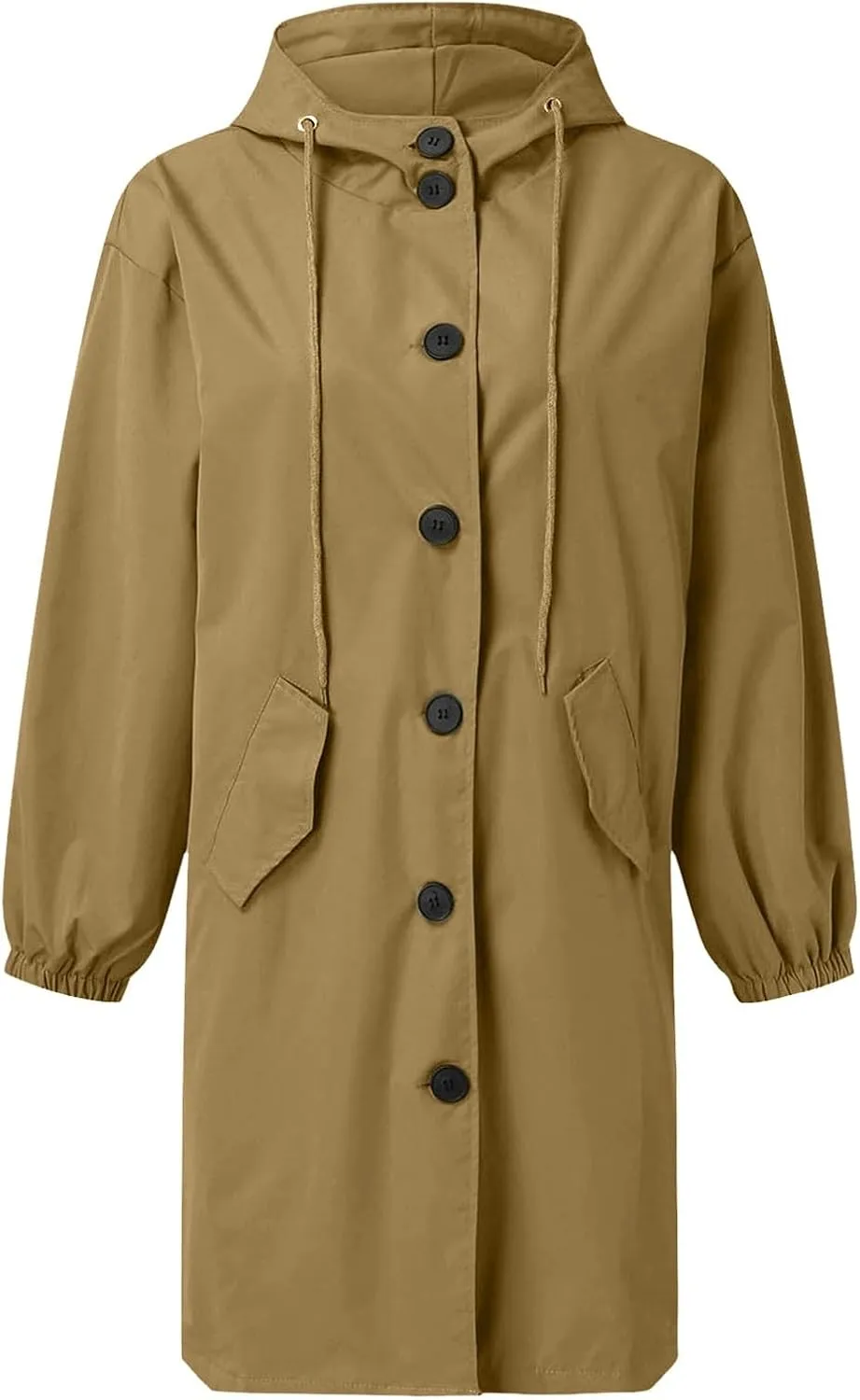 Trench Coat for Women 2025 Fall Classic Single-Breasted Classic Overcoat Lightweight Oversized Windproof Outerwear Coat