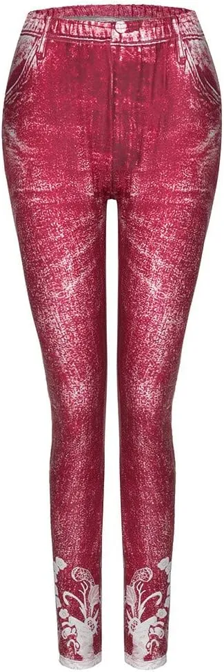 Womens Classic Skinny Jeans Fashion High Rise Pull On Skinny Leg Slimming Fitted Denim Ankle Jeans Pants