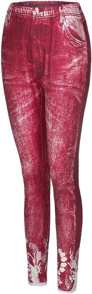 Womens Classic Skinny Jeans Fashion High Rise Pull On Skinny Leg Slimming Fitted Denim Ankle Jeans Pants