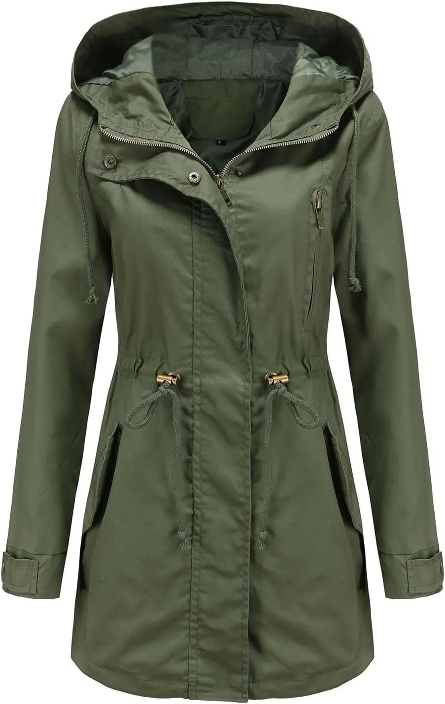 Women's Oversized Notched Collar Wool Blend Single Breast Midi Long Trench Coat